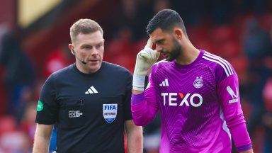 Aberdeen goalkeeper Dimitar Mitov demands more from players after Premier Sports Cup defeat to Motherwell