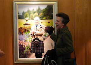 Princess Royal unveils portrait of the King at Scottish Parliament