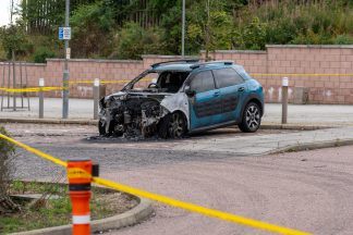Investigation launched after car deliberately set on fire outside Peterhead prison