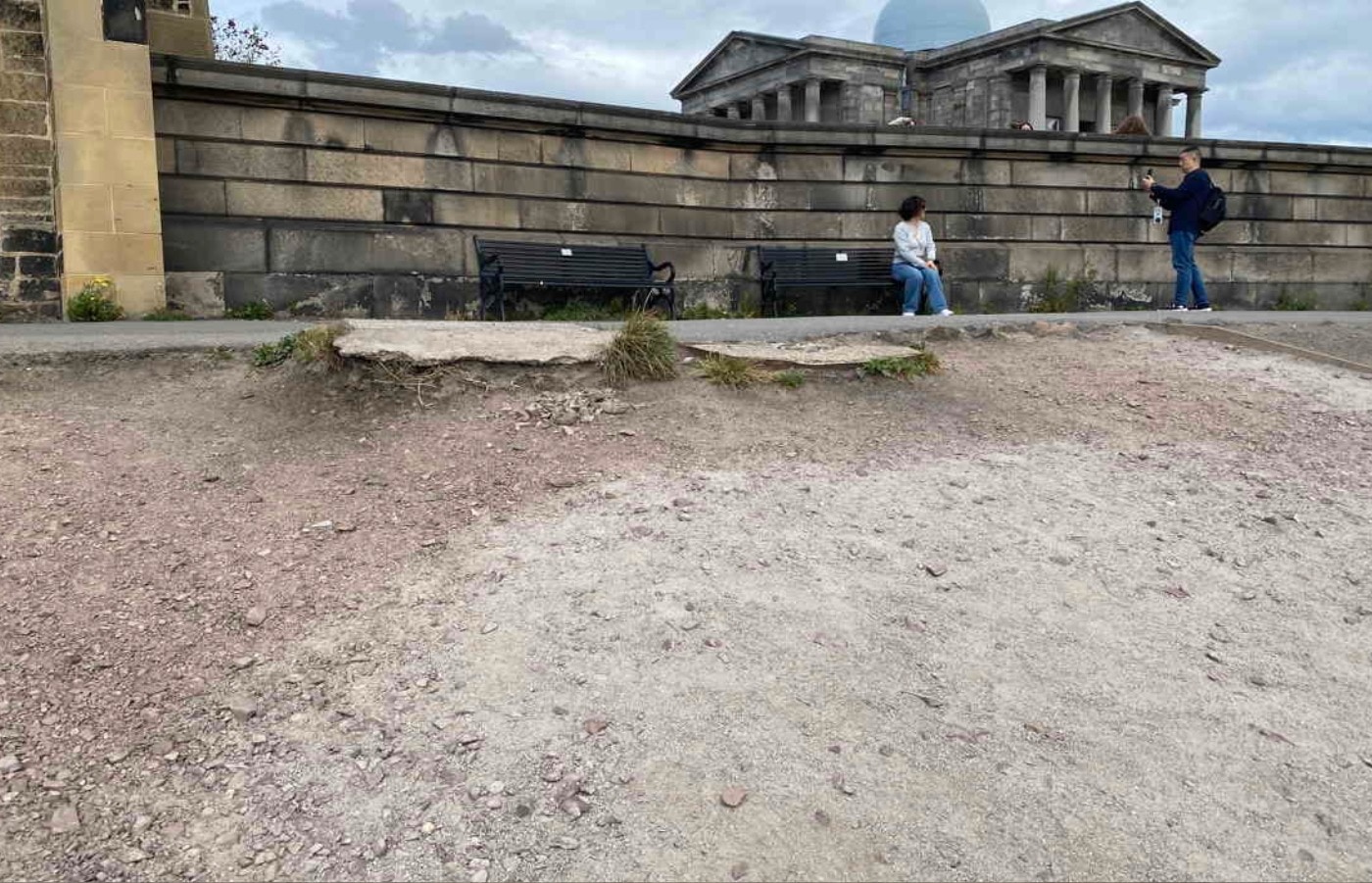 The ground pictured earlier this month