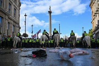 25 arrested and 26 police officers hurt at ‘Unite the Kingdom’ rally