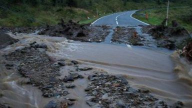 Landslides close roads on A83 at Rest and Be Thankful as drivers face 60-mile detour