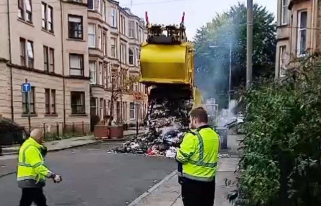 Exploding ‘vape batteries’ cause fires in three bin lorries across Glasgow