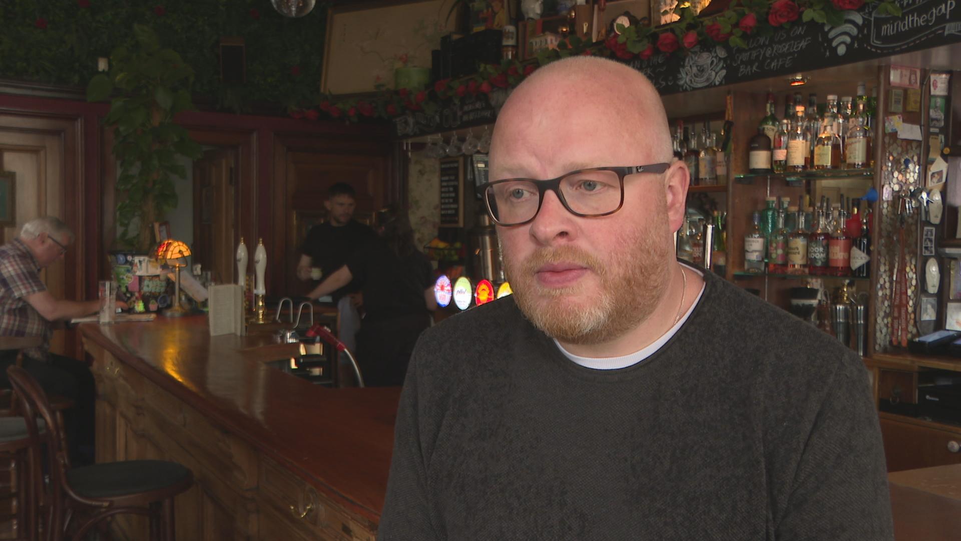 Graham Parsons says footfall at The Rose Leaf has dropped by 30%
