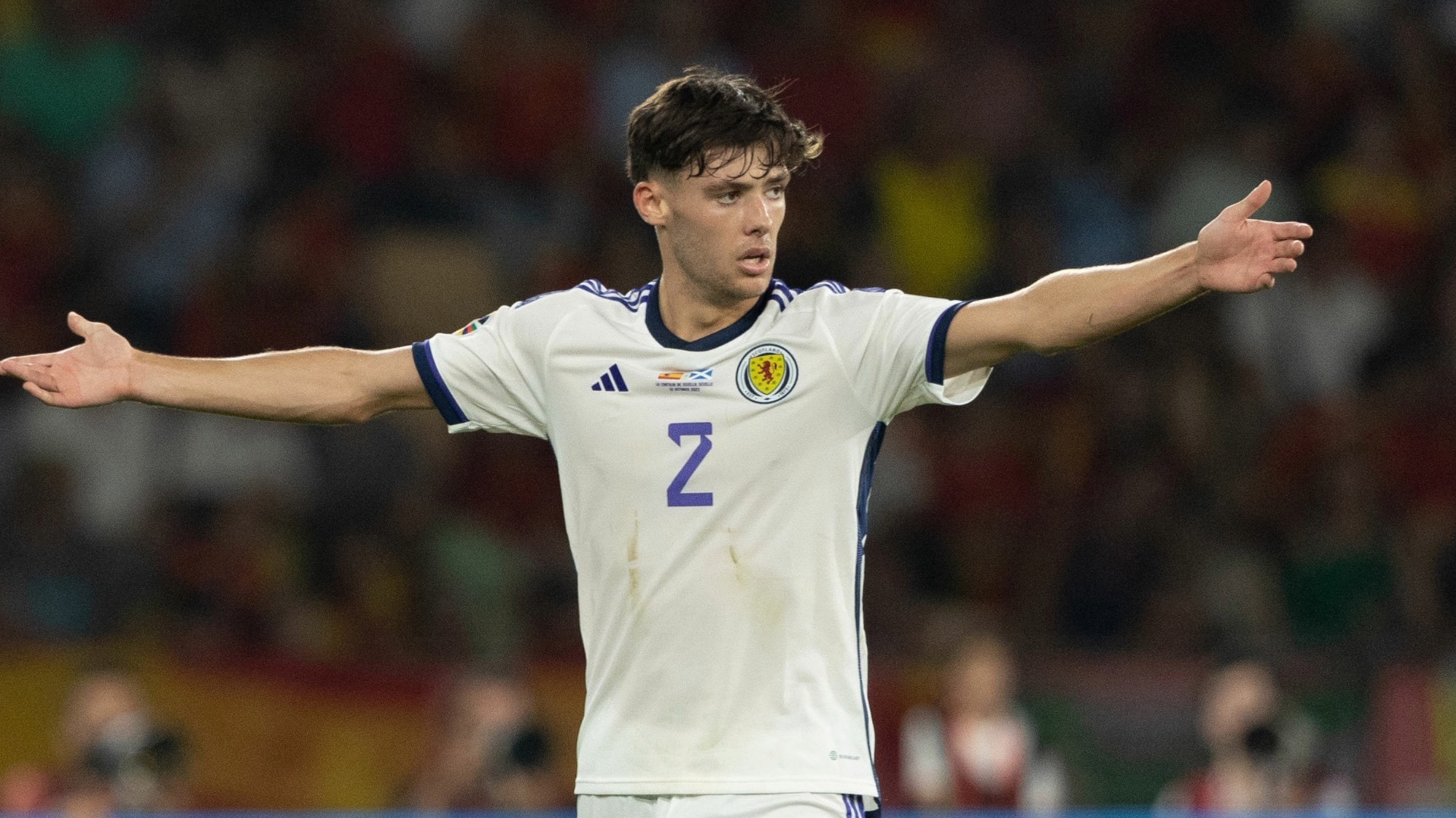 Scotland defender Aaron Hickey is ruled out