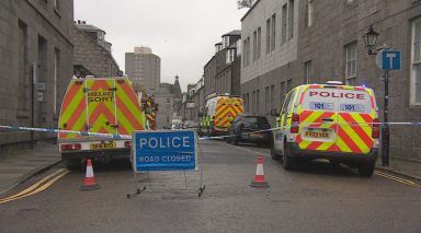 Fire takes hold of empty commercial building in Aberdeen city centre