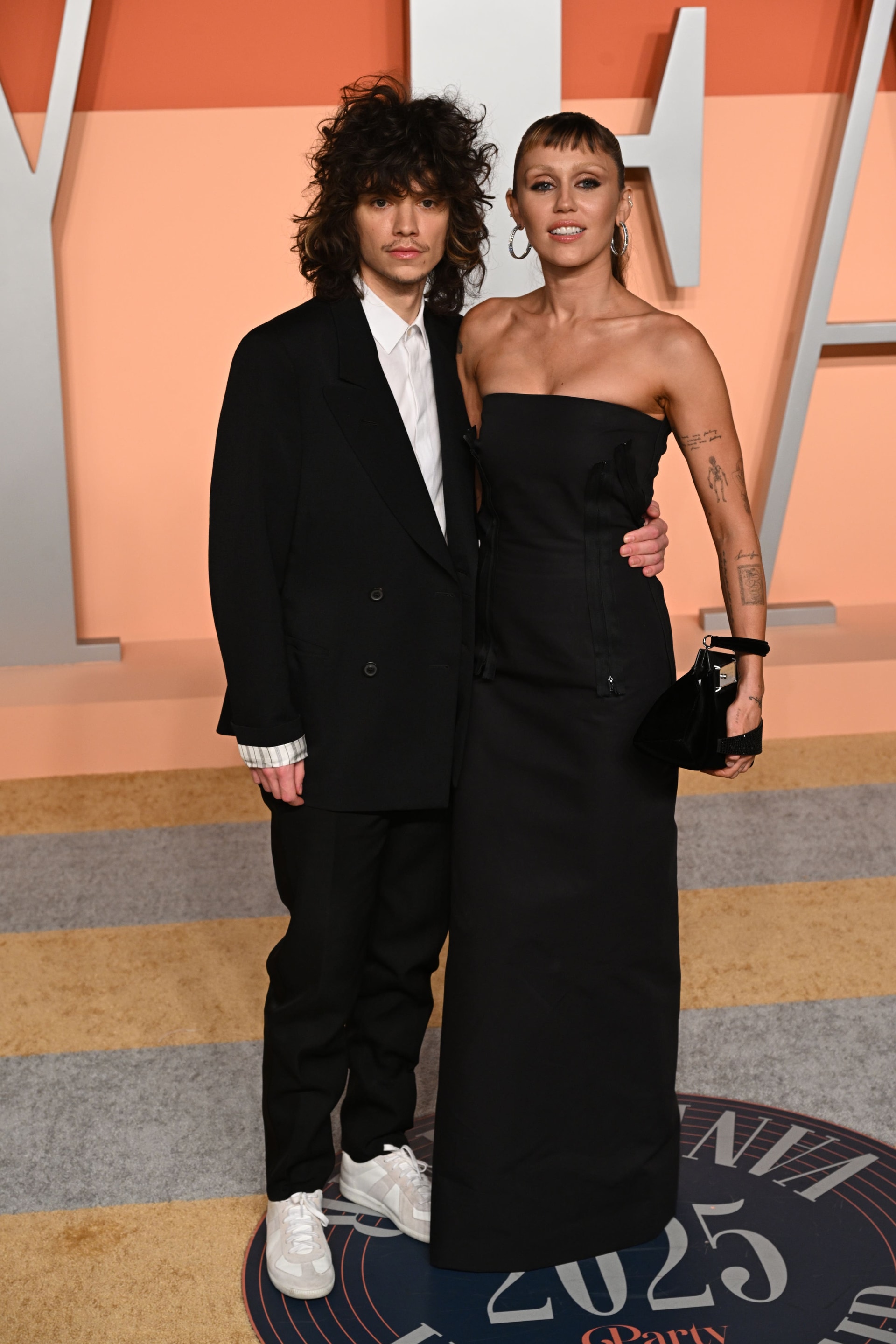 Maxx Morando and Miley Cyrus (Doug Peters/PA)