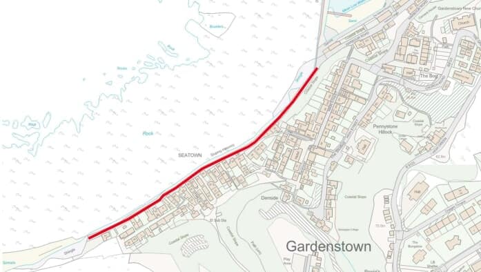 Roads closed in Aberdeenshire village due to fire.