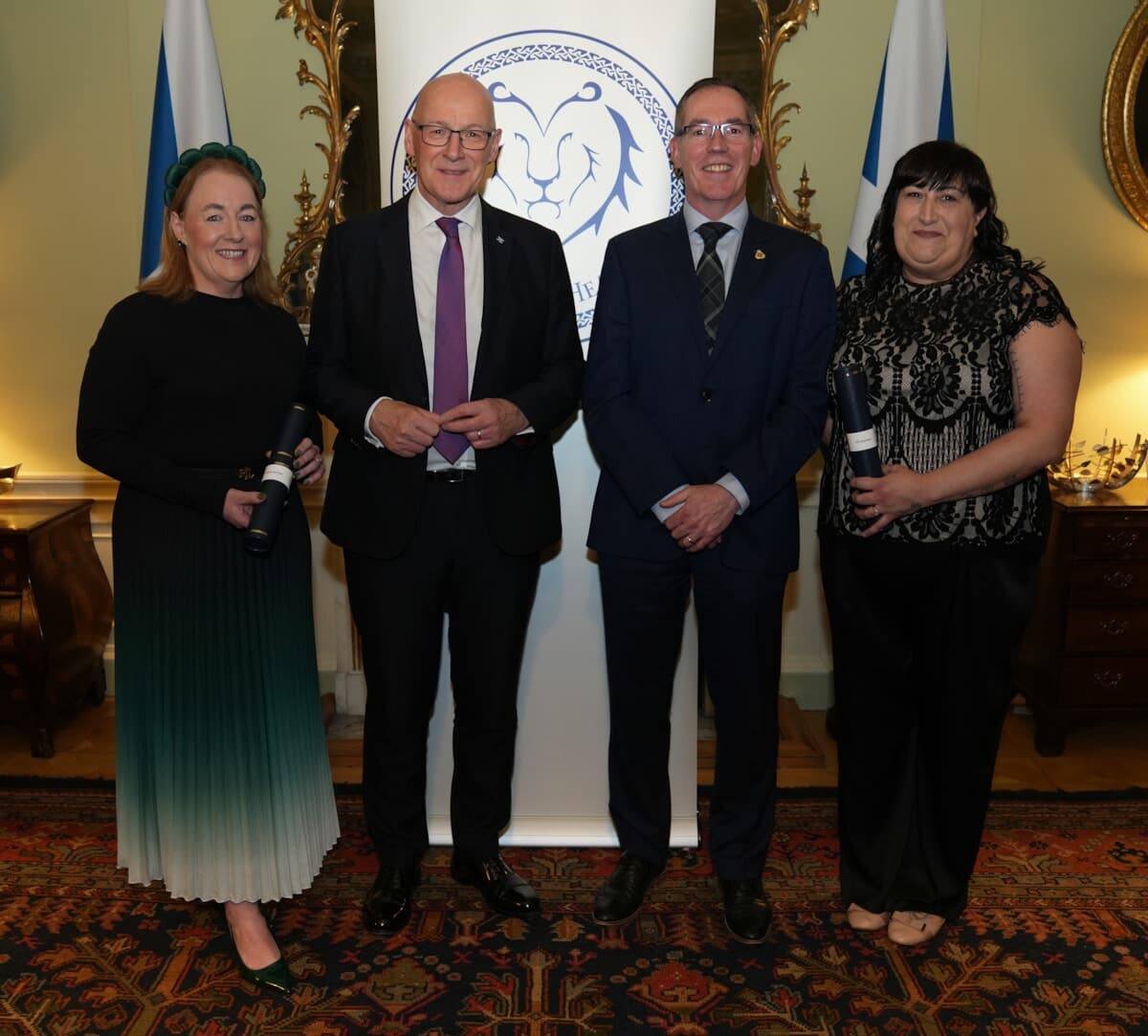 The First Minister presented Colene Buchan and Jill Summers with Brave@Heart Awards.