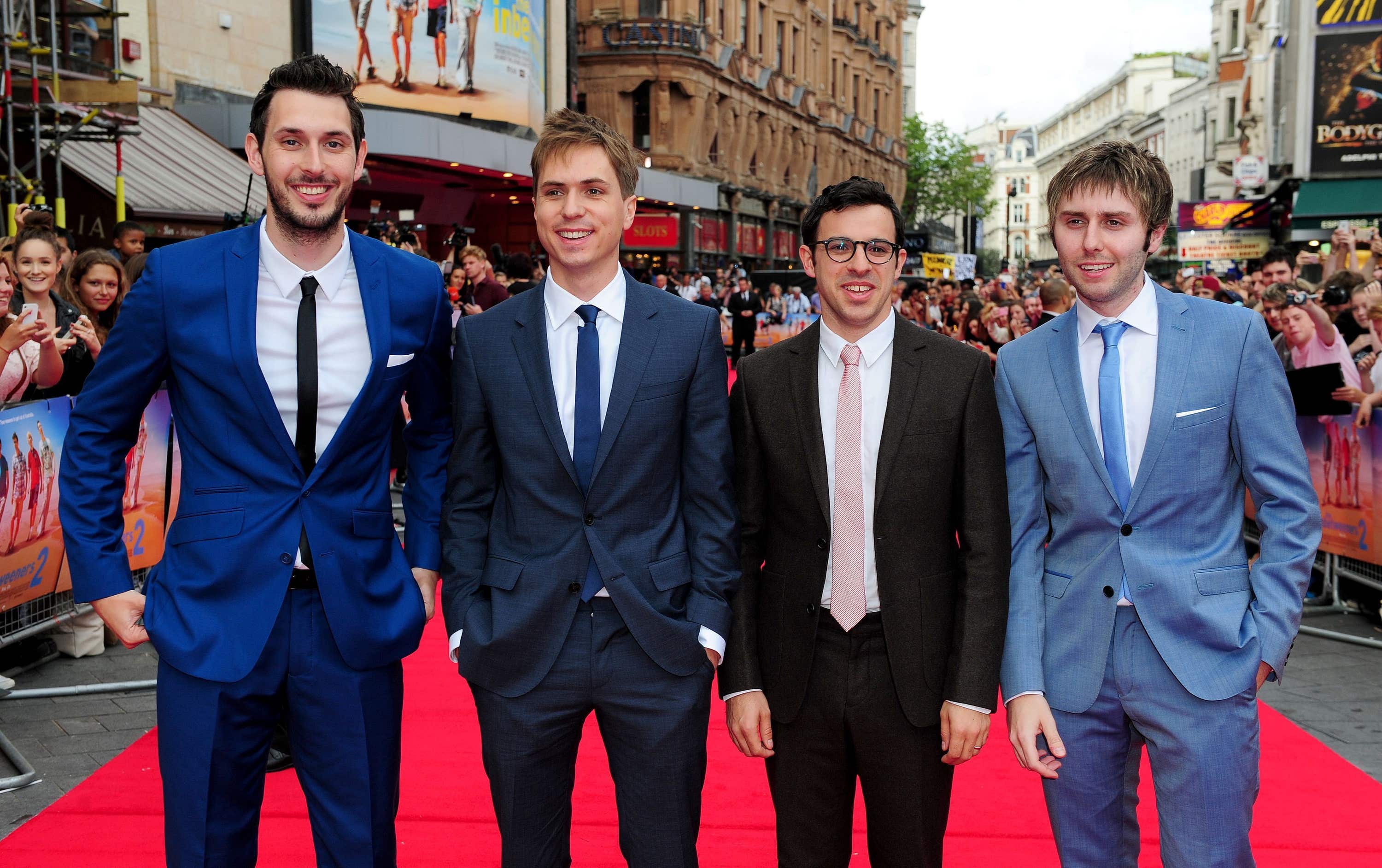 The cast attending the premiere of The Inbetweeners 2 at the Vue Cinema in London (Ian West/PA).