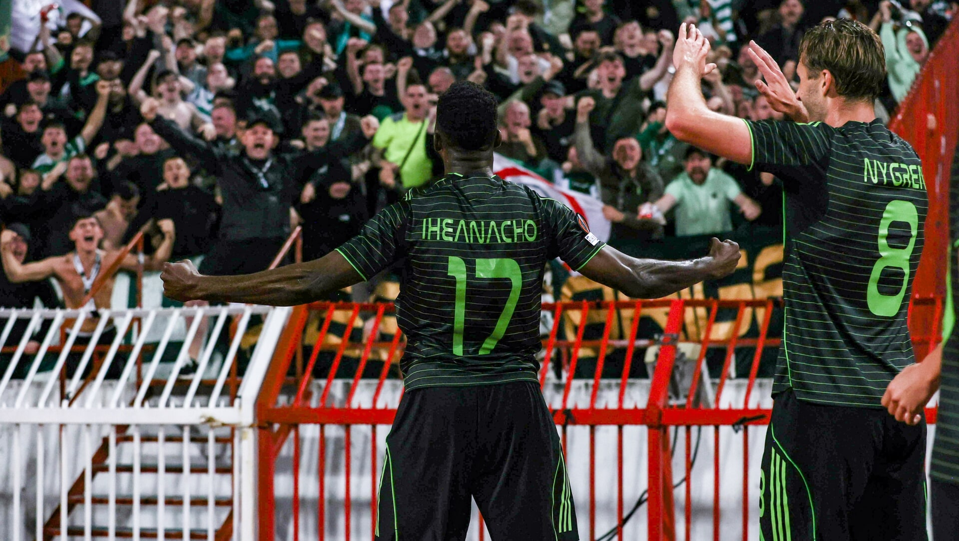 Kelechi Iheanacho's goal in Belgrade earned Celtic their first Europa League point.