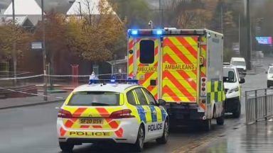 Man taken to hospital after attack near Glasgow shopping centre