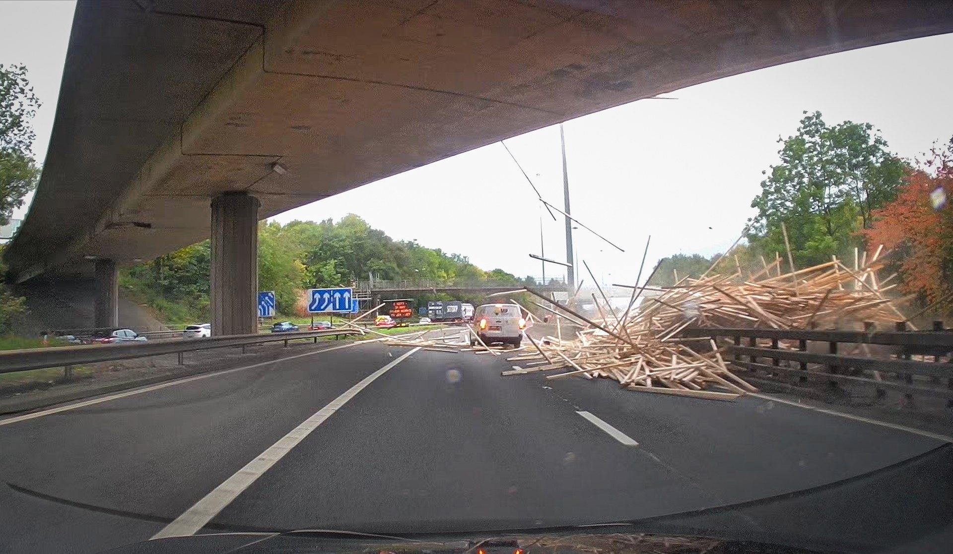 The road was closed for 12 hours following the incident.