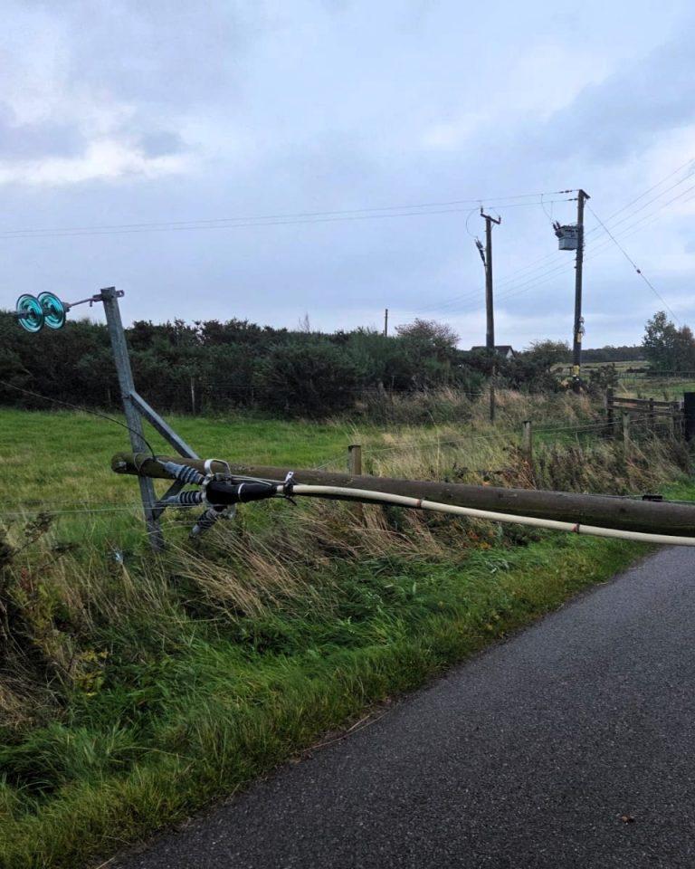More than 8,000 homes still without power after Storm Amy wreaks havoc ...