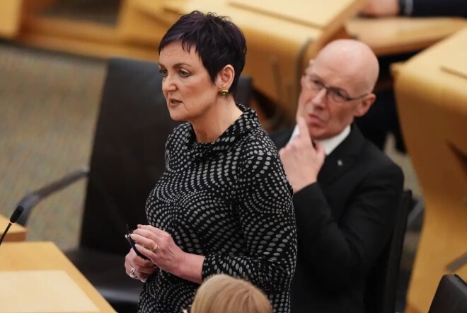 Justice Secretary Angela Constance said she would raise the concerns with police (Andrew Milligan/PA).