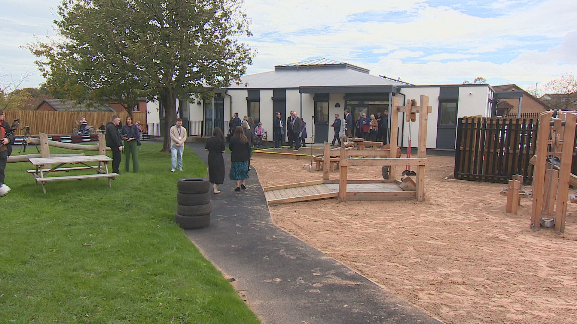 The revamped outdoor playground at the Yard.
