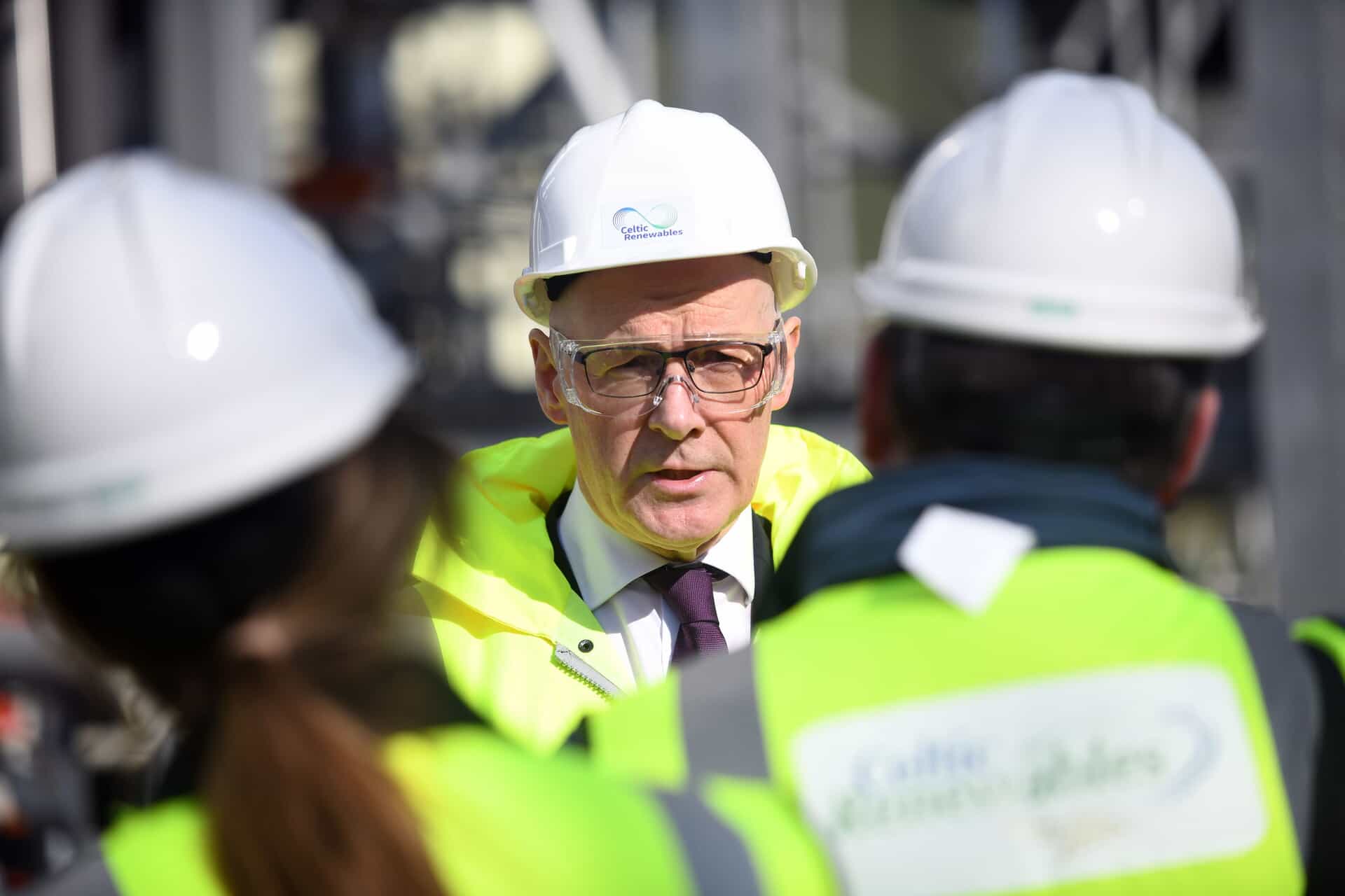 First Minister John Swinney hailed the Grangemouth Jobs Prioritisation Scheme.