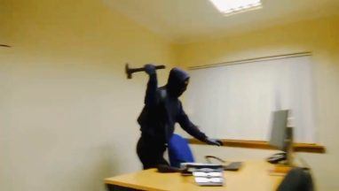 Police investigate videos of masked vandal attacks  on social media in Edinburgh