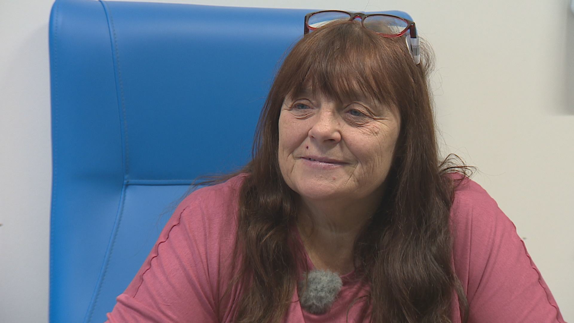 Gillian Collins was in the centre for knee replacement surgery