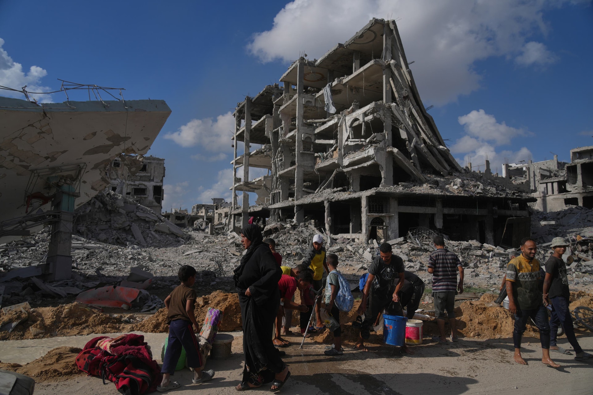 Gaza has been devastated by the war (AP)