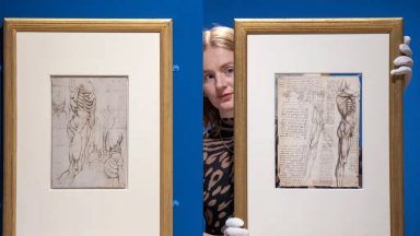 Da Vinci and Michelangelo drawings go on display in Scotland for first time