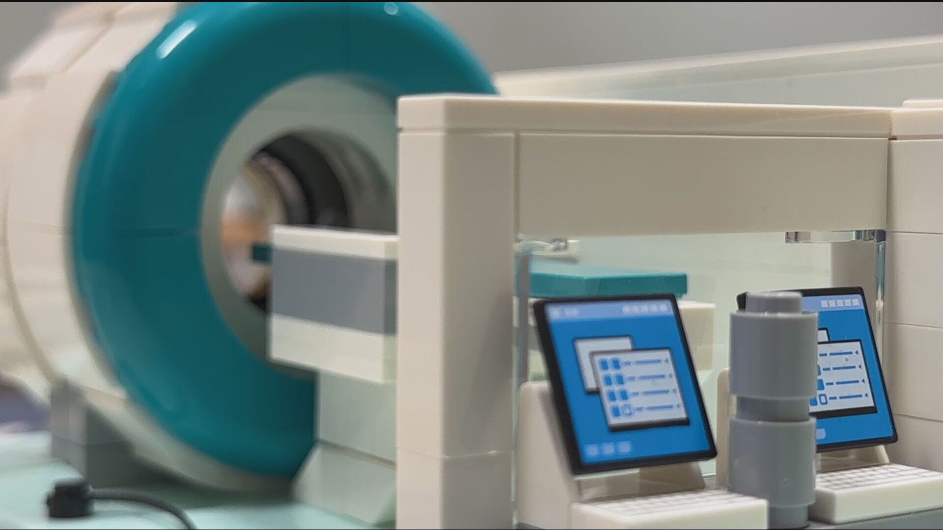'Like a big doughnut': MRI machine lego set helps reassure young patients