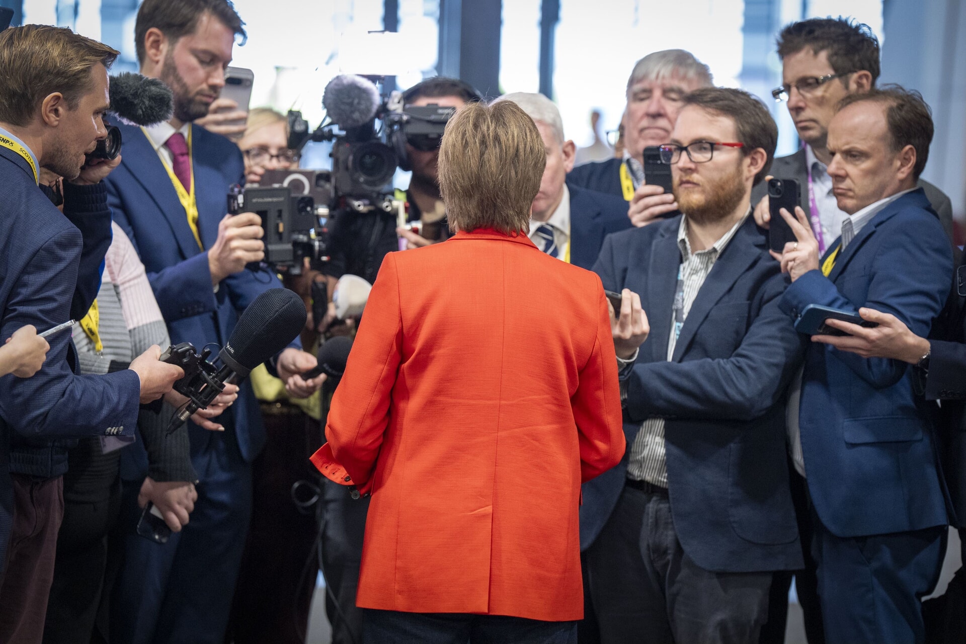 Ms Sturgeon attended the conference to sign copies of her memoir, Frankly.