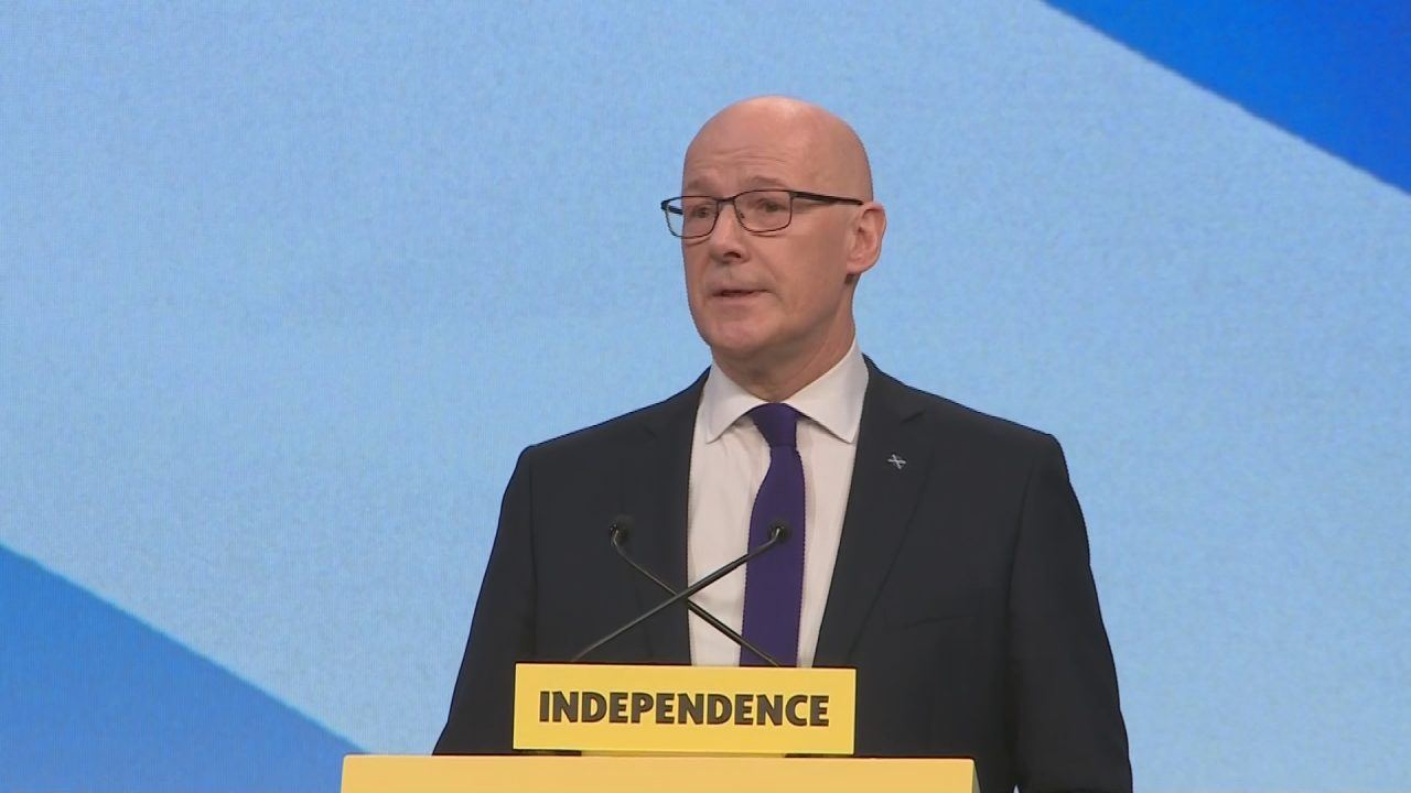John Swinney at SNP conference