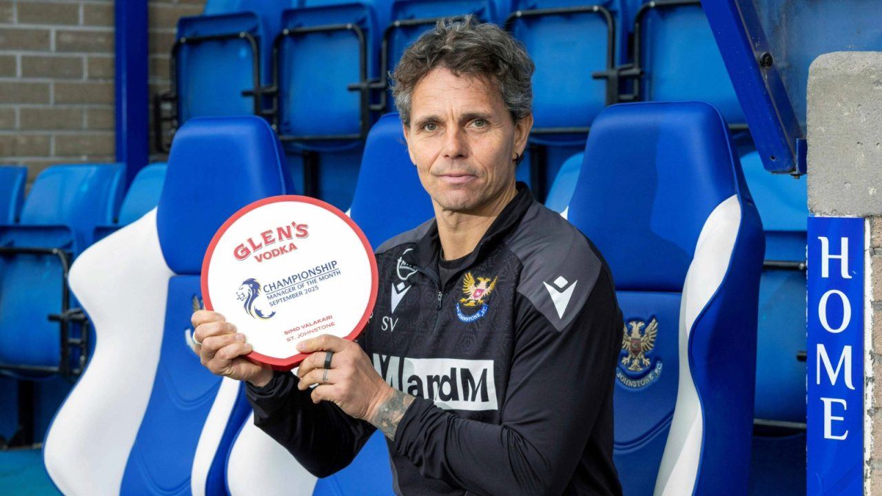 St Johnstone boss Simo Valakari named Championship Manager of the Month for September