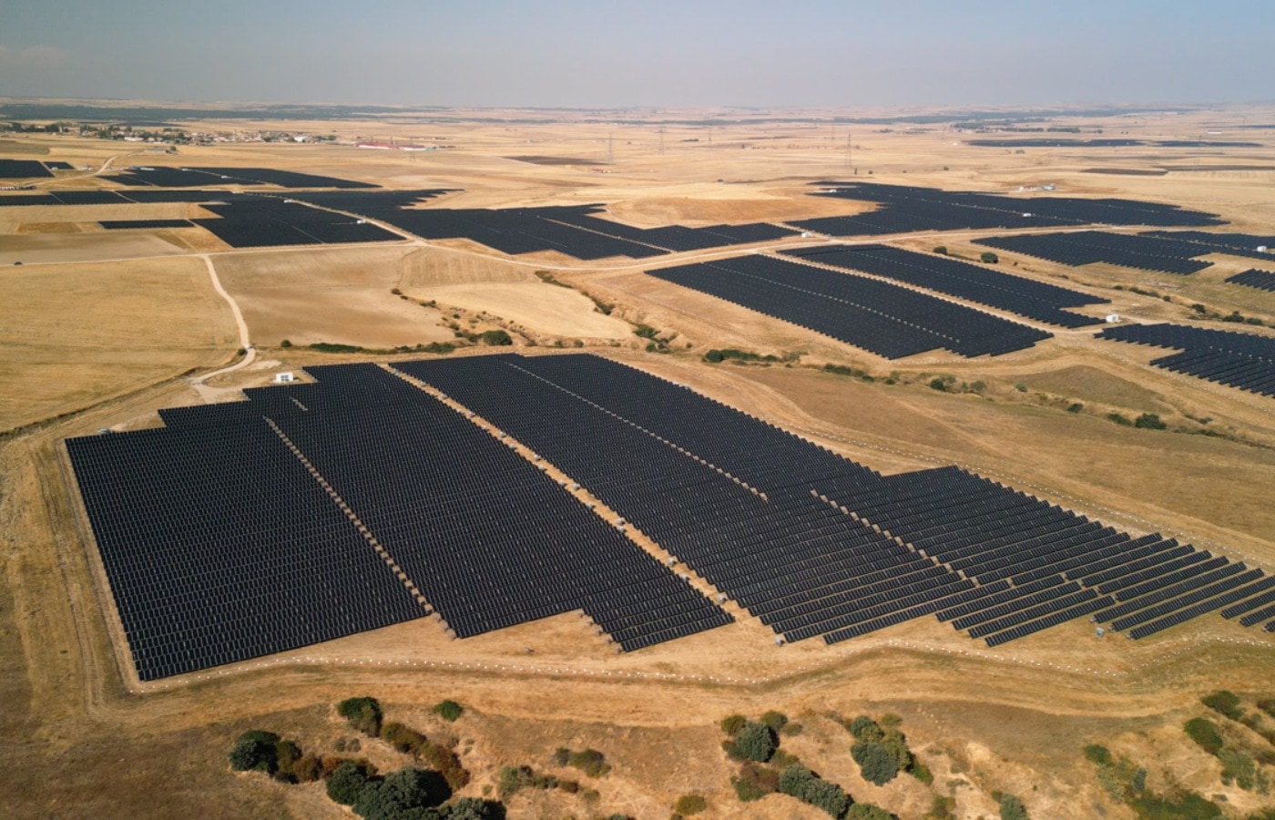 The Castano solar farm outside the Spanish city of Segovia, which started operating earlier this year (Apple/PA).