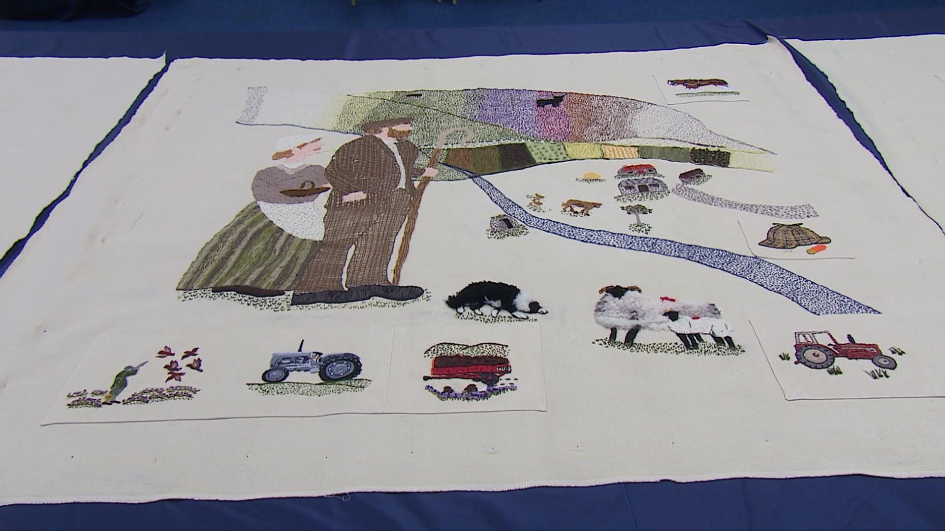 New tapestry honouring Cabrach's heritage