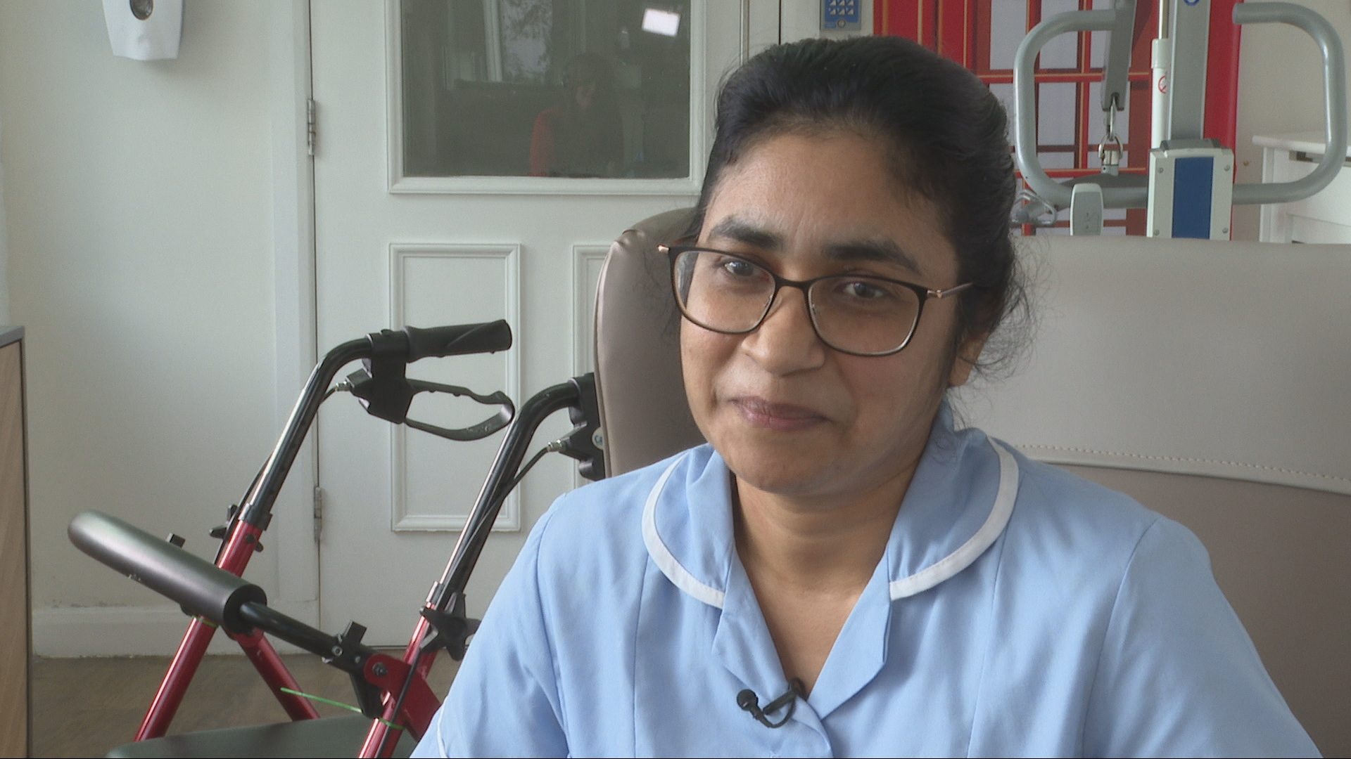 Bandrum Nursing Home senior care assistant, Suni Jacob, has had to leave her young family in India due to the rule changes.