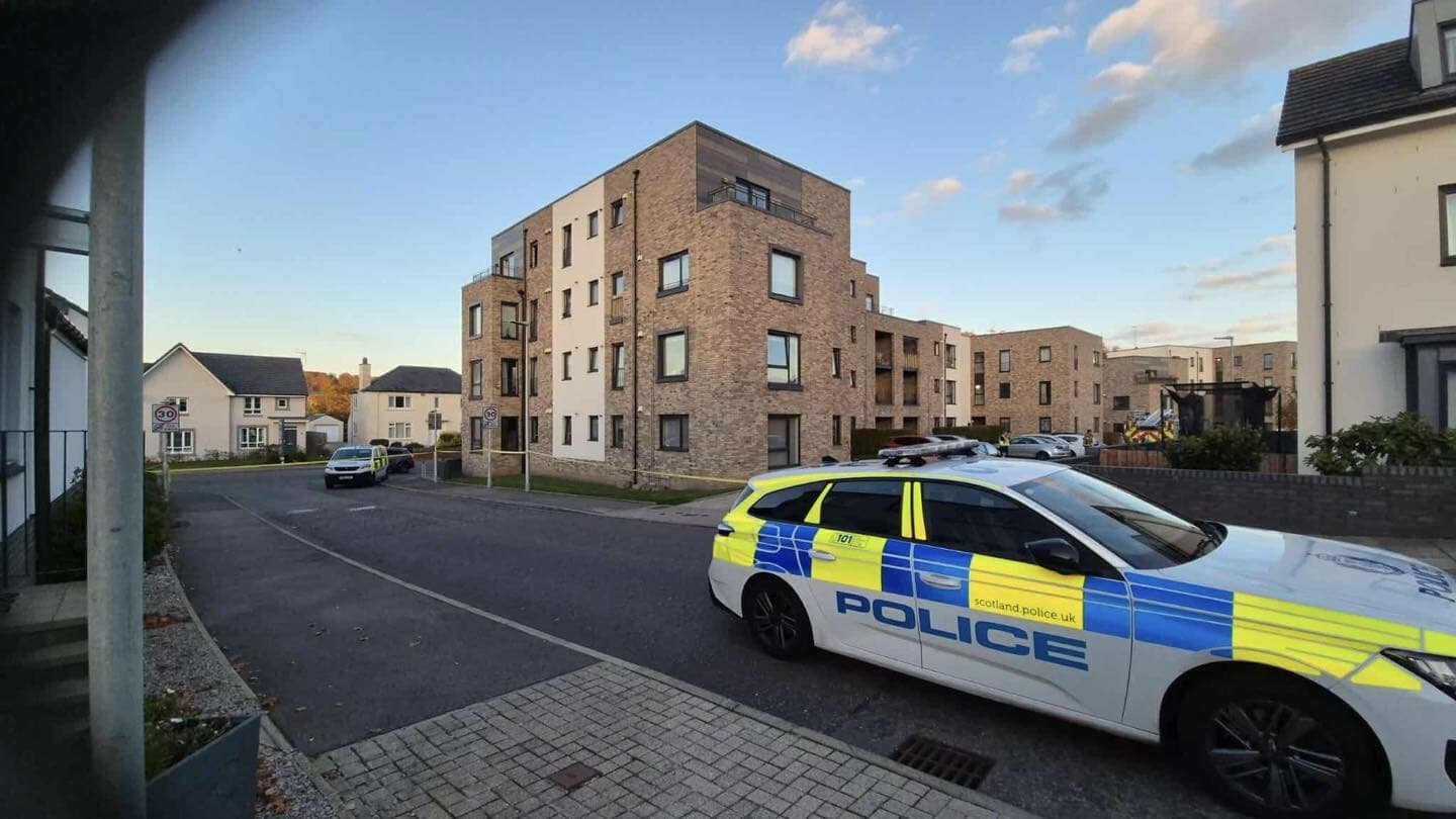 Emergency services were called to the Aberdeen flat block.