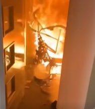 Homes evacuated after pram torched in Aberdeen block of flats