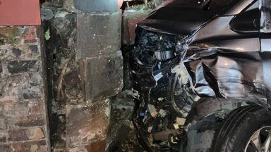 Services from Glasgow suspended after van strikes bridge