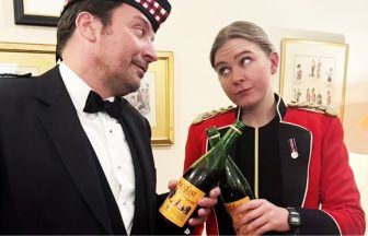Jimmy Fallon drinks Buckfast with King’s royal guards after being caught ‘littering’
