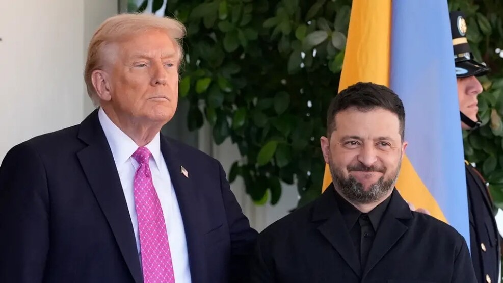 Donald Trump and Volodymyr Zelensky (Alex Brandon/AP)