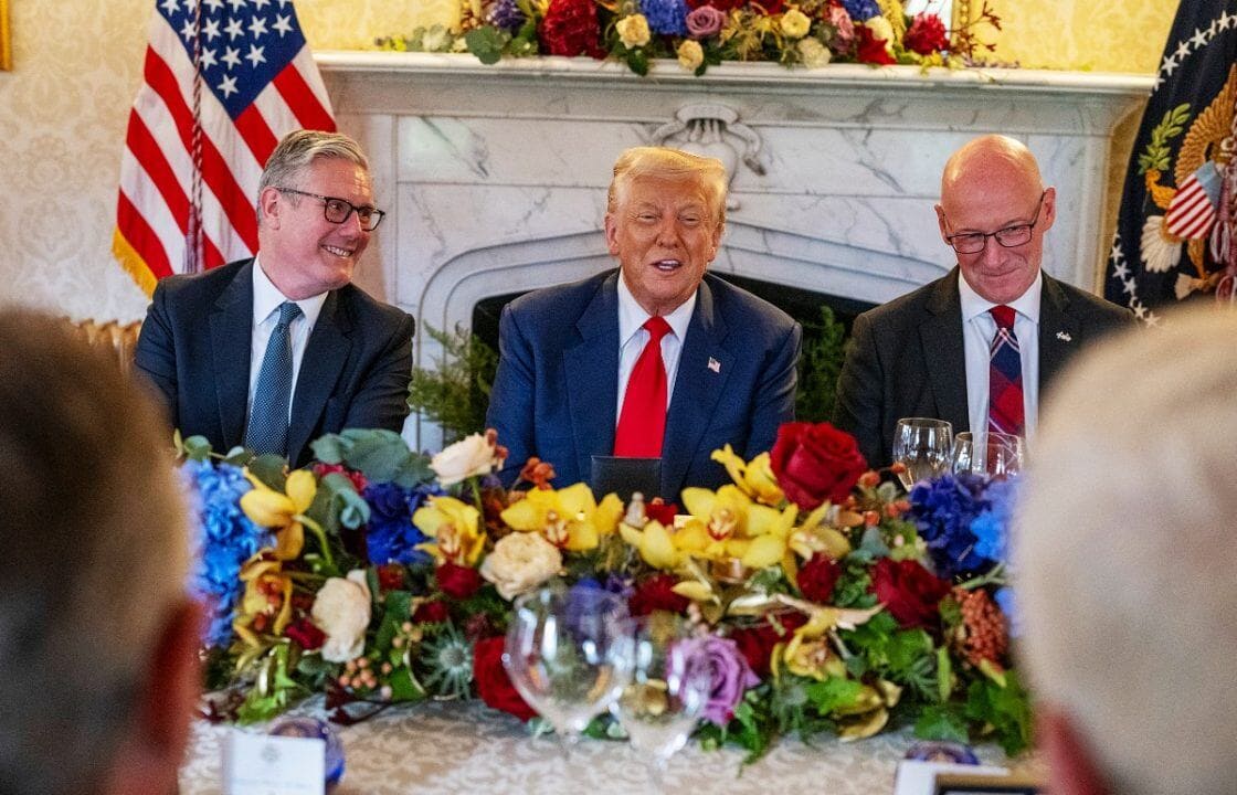 Keir Starmer, Donald Trump, and John Swinney