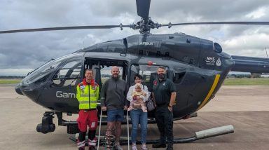 Man who nearly died in motorbike crash thanks crew who gave him ‘second chance at life’