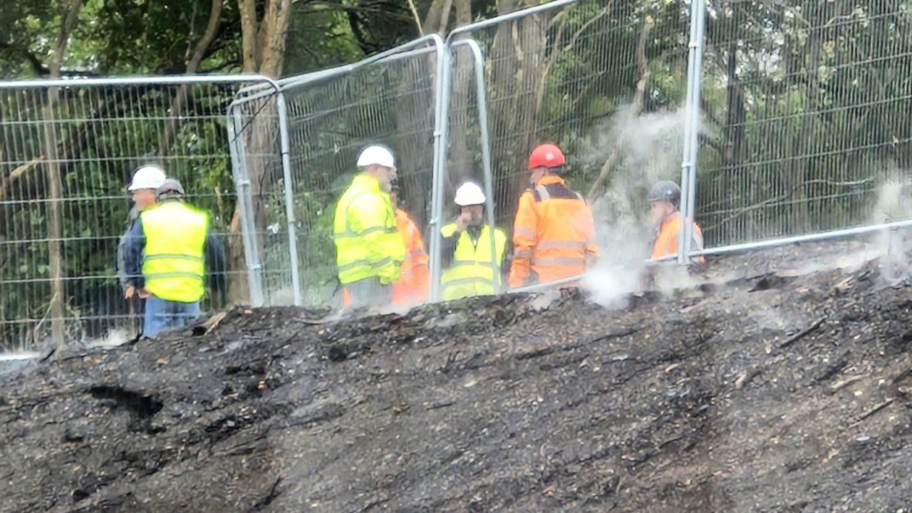 North Lanarkshire Council continues work to extinguish underground coal tip near homes
