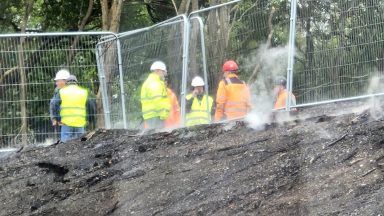 North Lanarkshire Council continues work to extinguish underground coal tip near homes