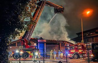 Road closed after fire breaks out at church overnight in Glasgow as drivers urged to avoid area