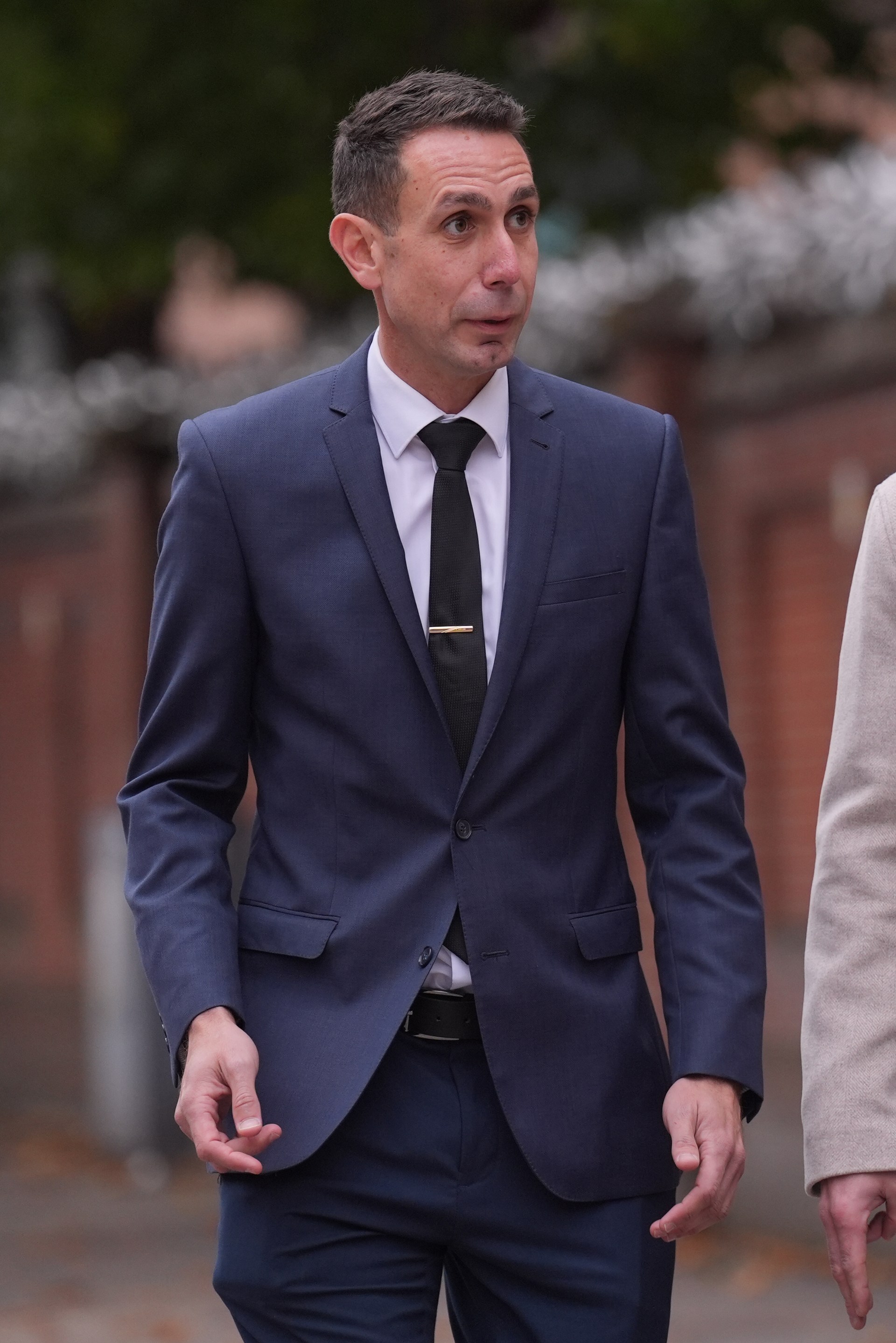 David Coote arrives at Nottingham Crown Court on Tuesday, where he pleaded guilty to making an indecent image of a child.