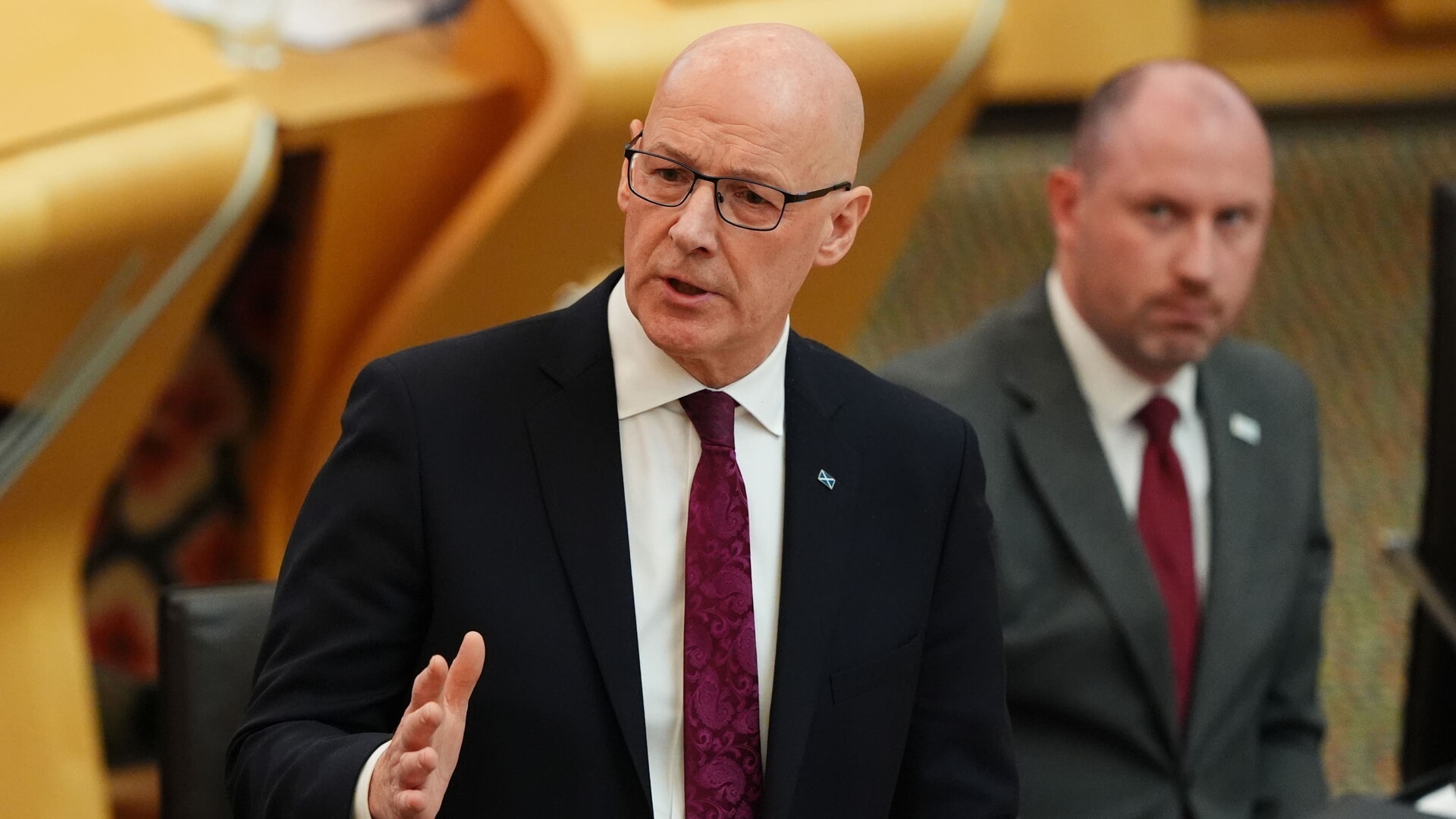 First Minister John Swinney praised the impact of the Scottish child payment.