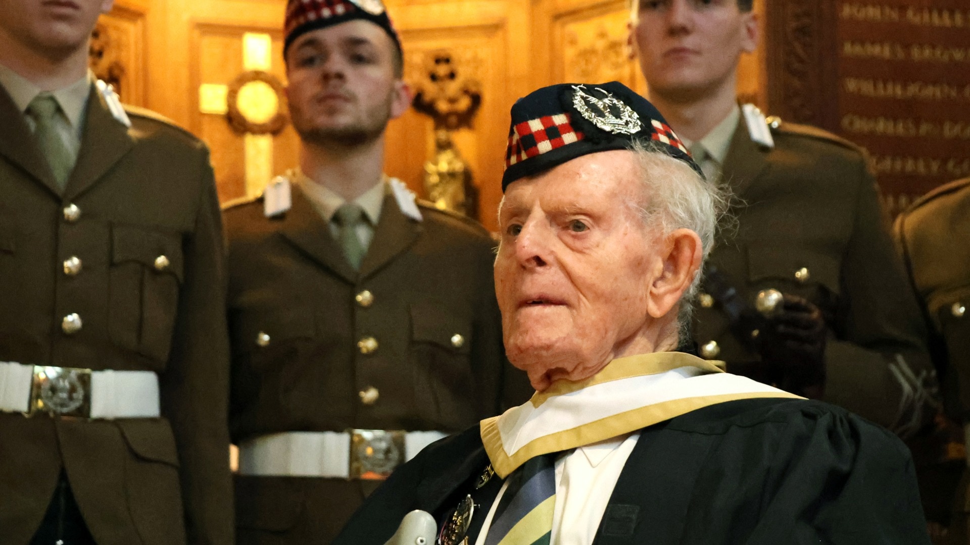 The University of Aberdeen has honoured one of Scotland’s last surviving D-Day veterans with an honorary degree.