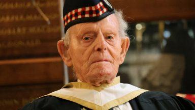 D-Day veteran given honorary degree at Aberdeen University at 100 years old
