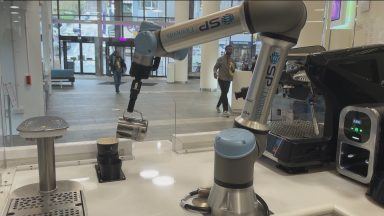 Strathclyde University unveils first robot barista on Scots campus