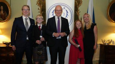 Brother and sister who saved mum’s life after cardiac arrest recognised by First Minister for their bravery