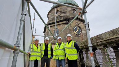In pictures: Clock tower at Dr Gray’s Hospital in Elgin undergoes £1.2m restoration