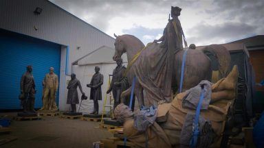 First look at £20m restoration of George Square statues